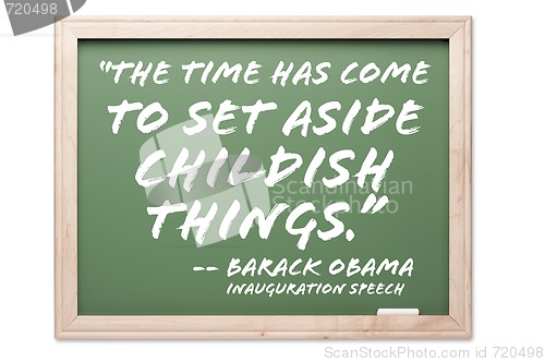 Image of President Obama Quote Series Chalkboard