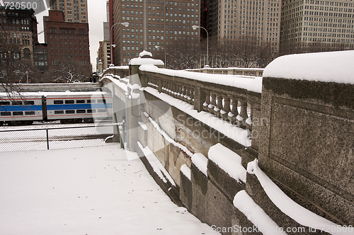 Image of Bridge Over Chicago Train