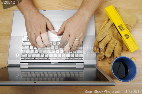 Image of Contractor Reviews Project on Laptop 