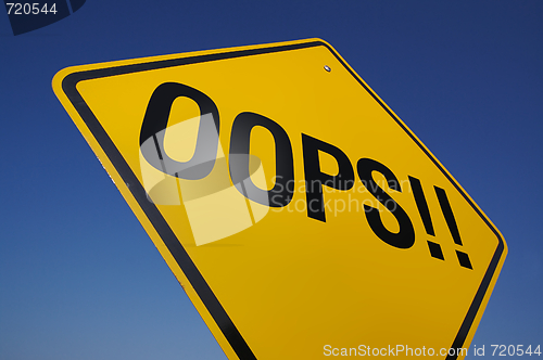 Image of Oops! Road Sign
