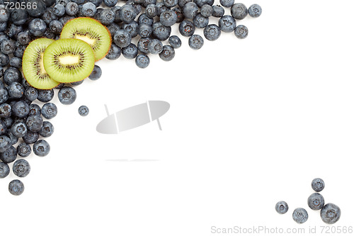 Image of Kiwi and Blueberries Border
