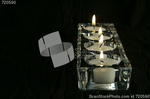 Image of Candles In A Row