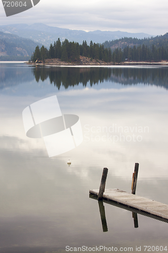 Image of Tranquil Morning Lake Scene