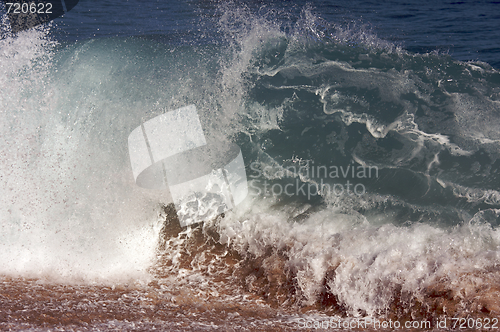 Image of Dramatic Shorebreak Wave