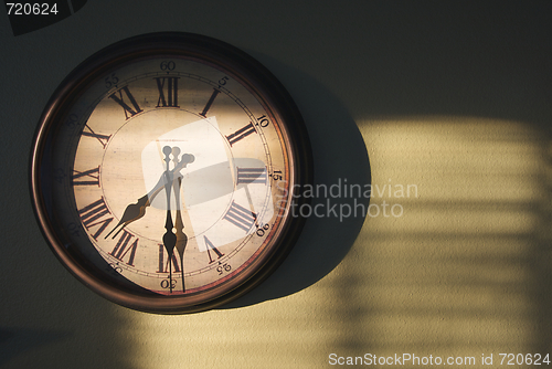 Image of Antique Clock On Wall