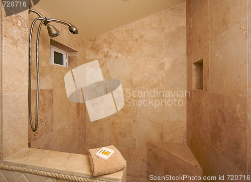 Image of Exotic Marble Shower