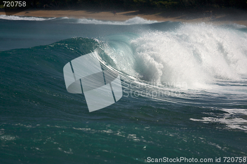 Image of Dramatic Shorebreak Wave