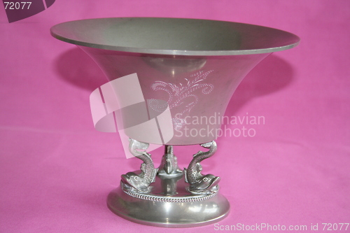 Image of Antique pewter  bowl