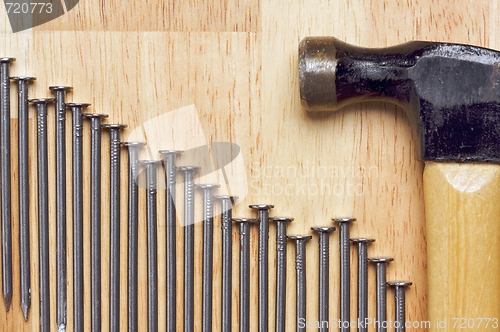 Image of Hammer and Nails Abstract