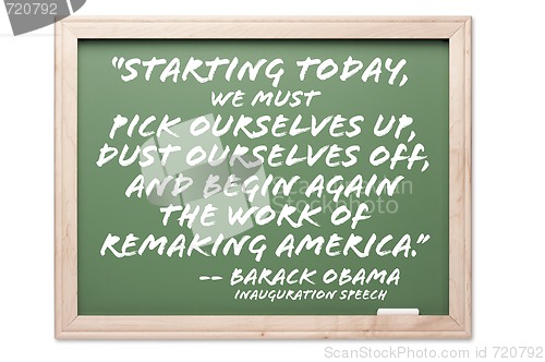 Image of President Obama Quote Series Chalkboard