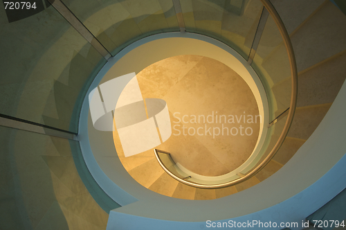 Image of Majestic Spiral Staircase Abstract