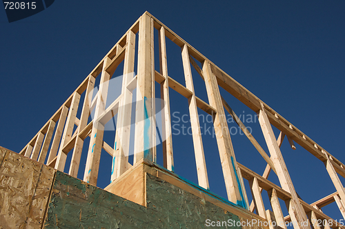 Image of Construction Home Framing Abstract