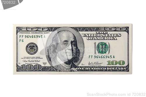 Image of One Hundred Dollar Bill