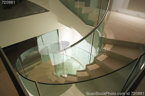 Image of Majestic Spiral Staircase Abstract