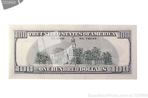 Image of The Back of a One Hundred Dollar Bill