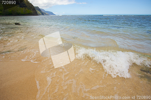 Image of Crashing Wave on the Na Pali Shoreline