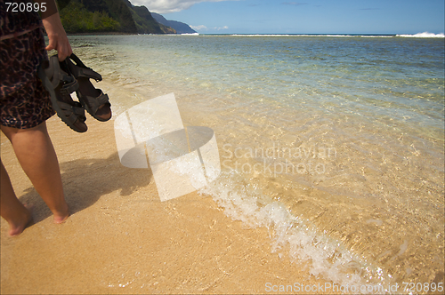 Image of Crashing Wave on the Na Pali Shoreline