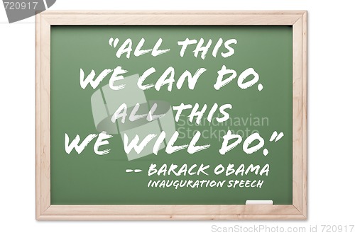 Image of President Obama Quote Series Chalkboard