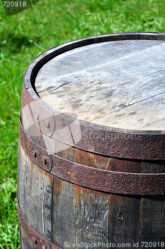 Image of Old rusty barrel