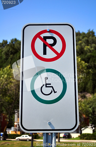 Image of Handicapped reserved parking