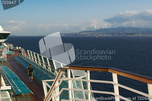 Image of Cruise Ship Deck Abstract