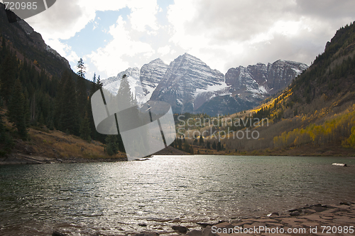 Image of Maroon Bells and Maroon Lake