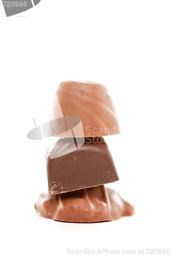 Image of Chocolates on White