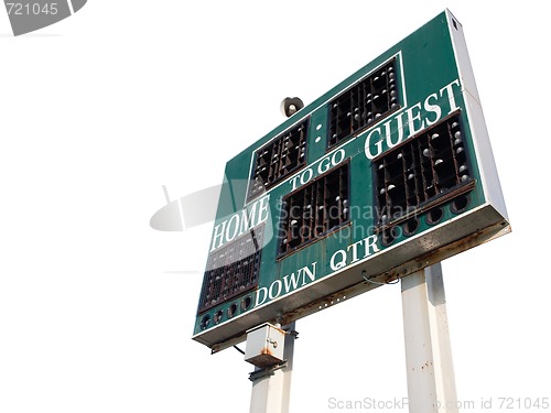 Image of HIgh School Scoreboard Isolated