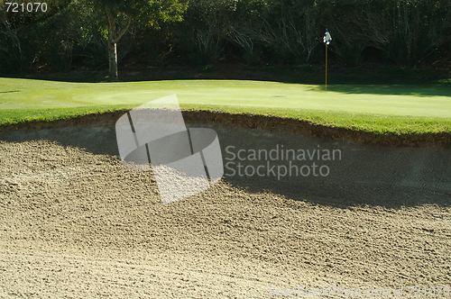 Image of Abstract of Golf Course Bunkers