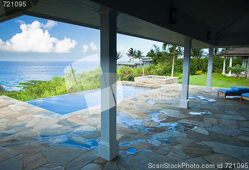 Image of Breathtaking Hawaiian Ocean View Deck