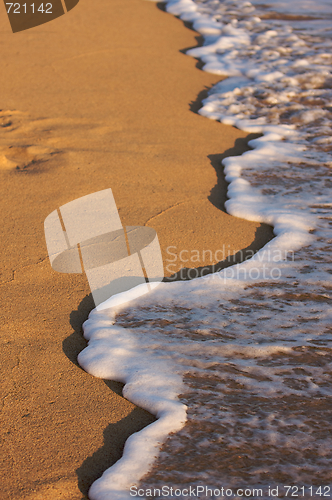 Image of Beach Shoreline Wash