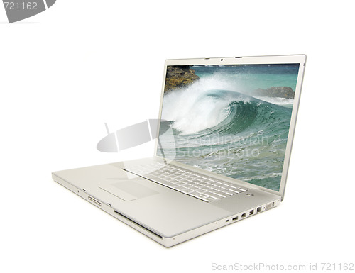 Image of Laptop Isolated on White
