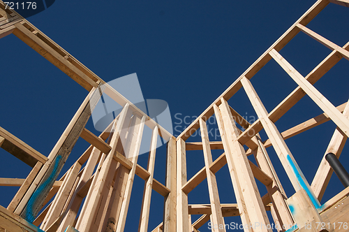 Image of Construction Home Framing Abstract