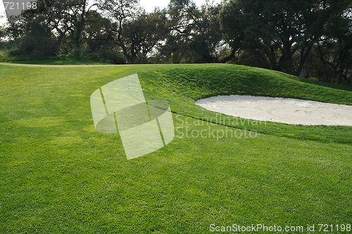 Image of Abstract of Golf Course Bunkers