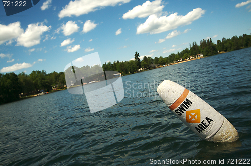 Image of Lake Scene & Swim Area Buoy