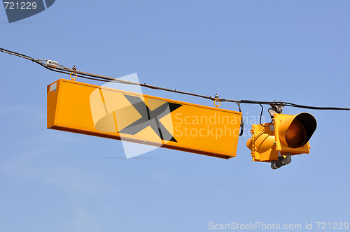 Image of Railroad crossing sign