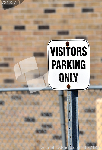 Image of Visitors parking sign