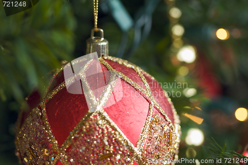 Image of Ornate Ornament on the Tree