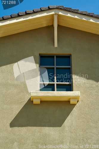 Image of Abstract of New Home Construction Facade