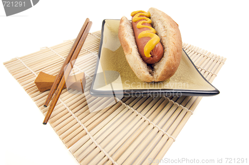 Image of Hot Dog and Chopsticks