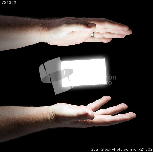 Image of Business Card Floating