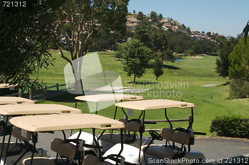 Image of Golf Cart on the Golf Course