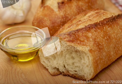 Image of Sourdough Bread on Cutting Board