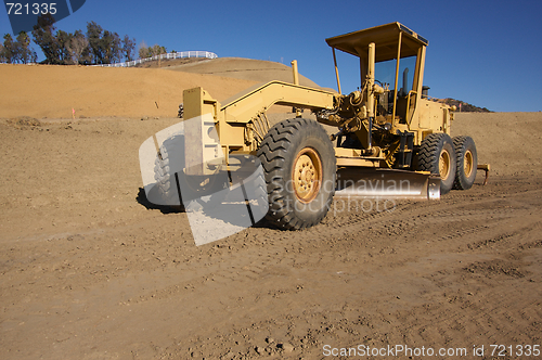 Image of Tractor at a Construction Site