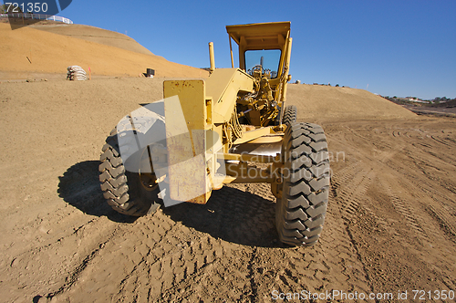 Image of Tractor at a Construction Site