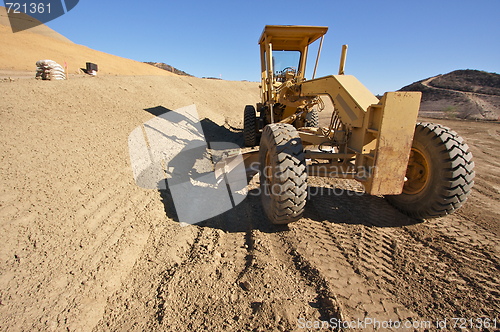 Image of Tractor at a Construction Site