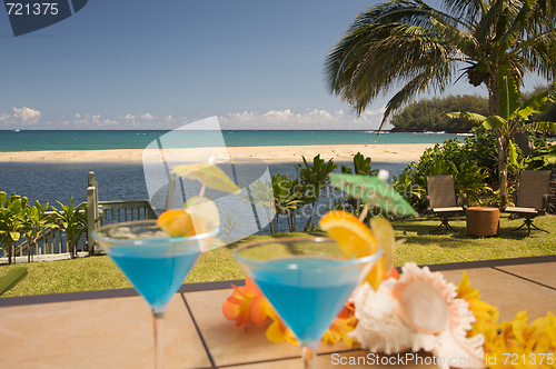 Image of Tropical Drinks on Lanai