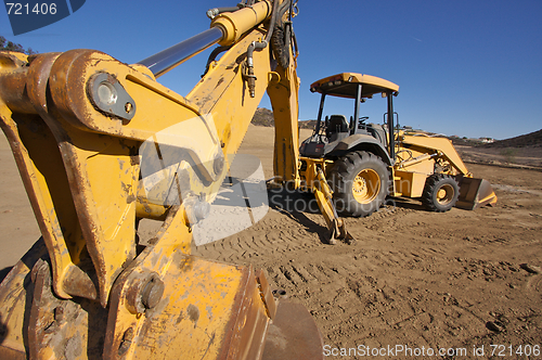 Image of Tractor at a Construction Site
