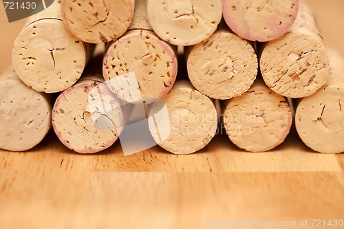 Image of Stack of Wine Corks