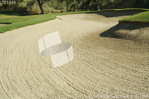 Image of Abstract of Golf Course Bunkers